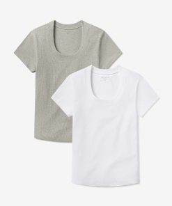 Rib Scoop Neck Tee 2-Pack