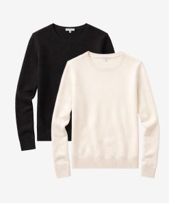 Cashmere Raglan Crew Cambridge Sweater 2-Pack