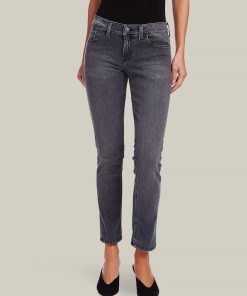 Allen Mid Rise Slim Straight Jeans