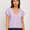 Everyday Cotton Deep V-Neck Tee
