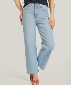 Hubert High Rise Cropped Straight Leg Jeans