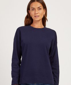 Cotton Jersey Oversized Long Sleeve Tee
