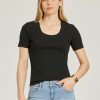 Rib Scoop Neck Tee