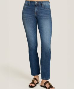 Ridge Mid Rise Slim Straight Jeans