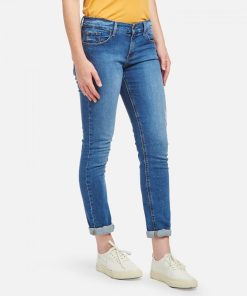 Ridge Mid Rise Slim Straight Jeans