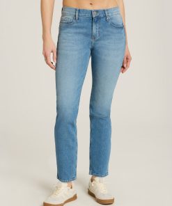 Ridge Mid Rise Slim Straight Jeans